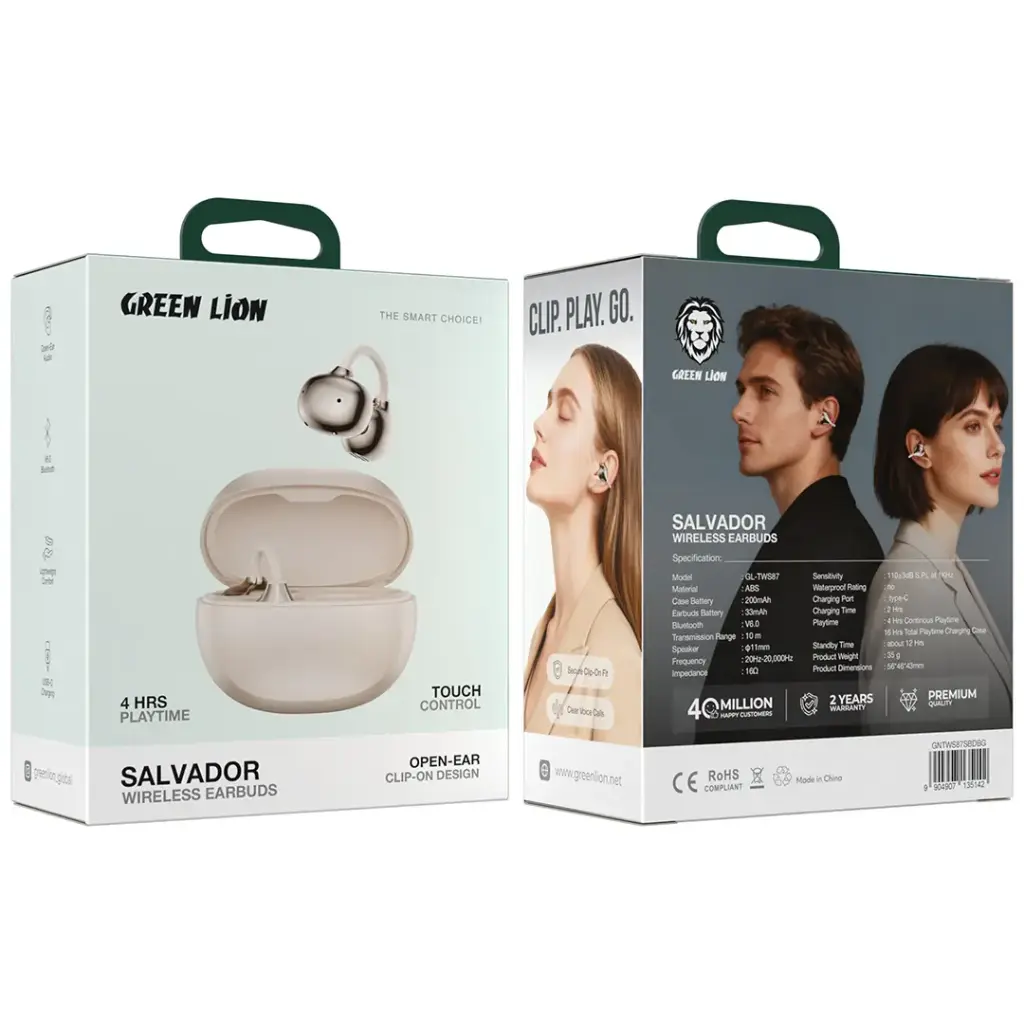 Green Lion Salvador Wireless Earbuds – True Wireless Stereo