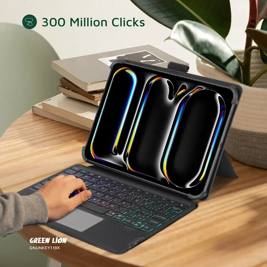 Green Lion Universal Smart Keyboard Case (Arabic & English) - Black