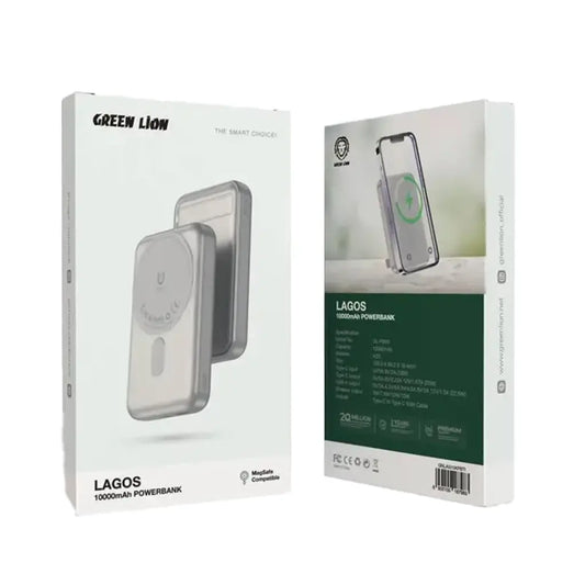 Green Lion Lagos 10000mAh magsafe power bank (built-in stand)