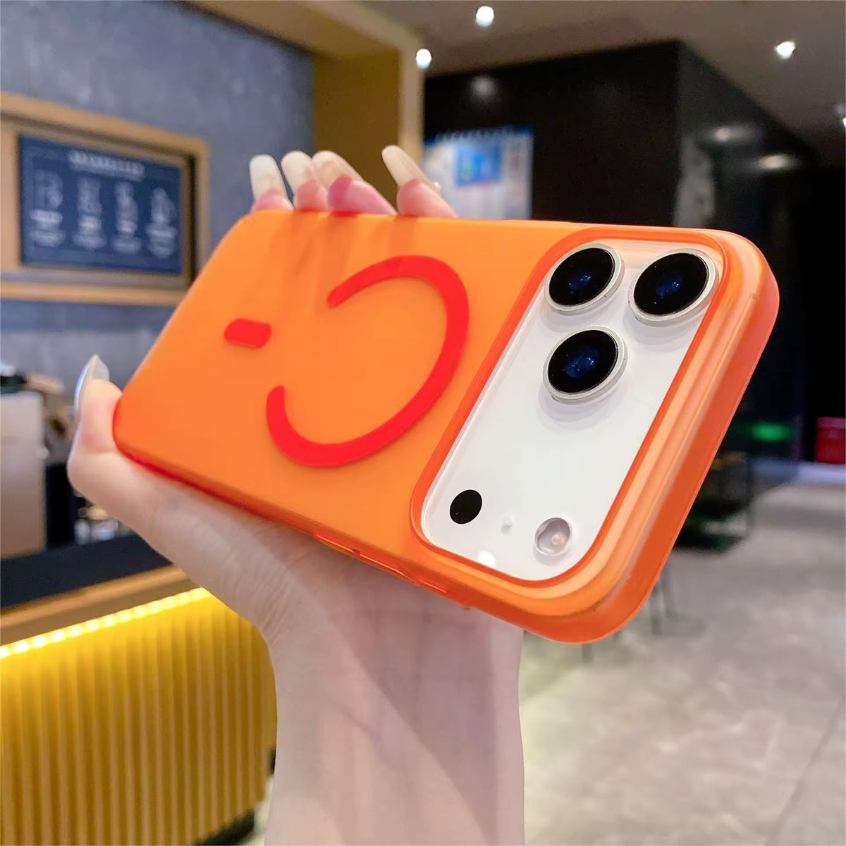 Berlia iPhone 17 Pro series case color variants black white orange slim fit