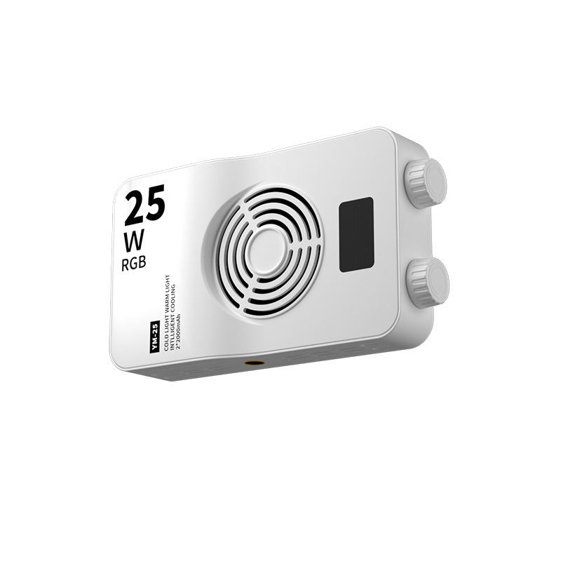 YM-25 25W RGB LED video light – 3000K to 7000K with 22 effect modes