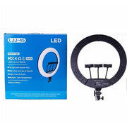 45cm LED ring light with tripod and phone holder front view