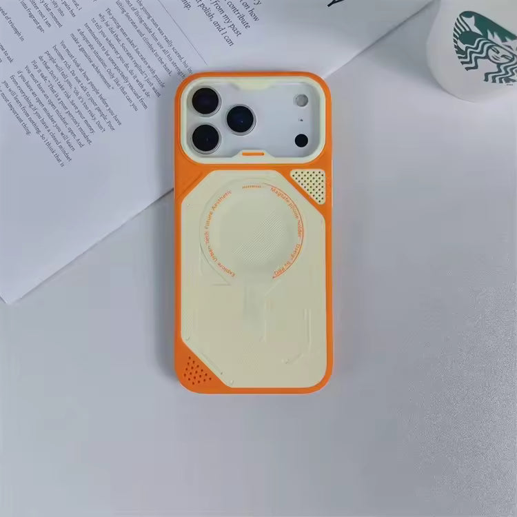 Two-tone shockproof iPhone case - raised camera edge detail