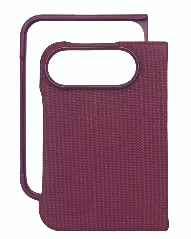iPhone Duo leather case with screen protection mulberry