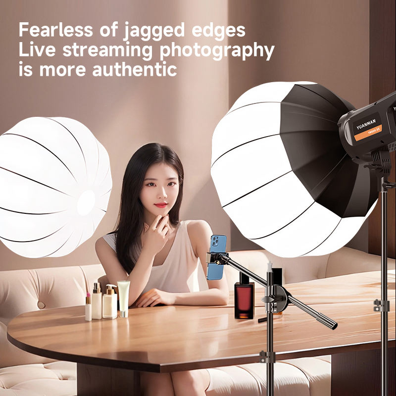 YM-600SS LED Fill Light with Lantern Softbox & 2m Tripod