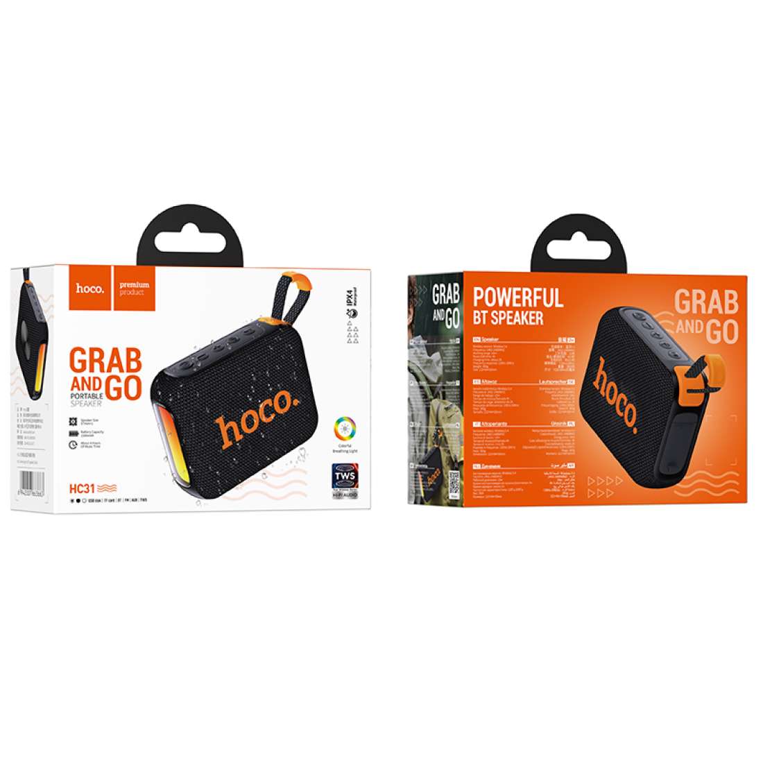 HOCO HC31 Wireless Sports Speaker – 10W | TF, USB & AUX Support