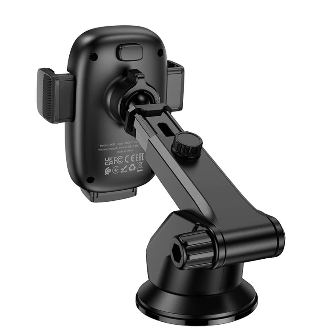 HW32 Crown Wireless Pressure Charging Car Mount (Center Console)