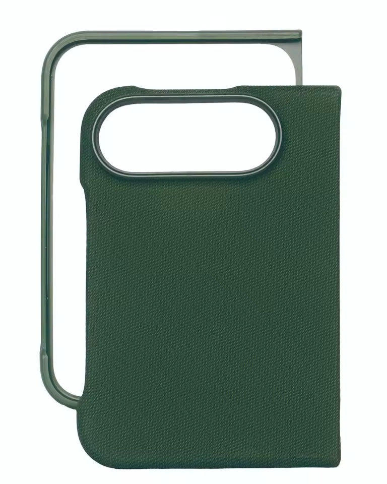 iPhone Duo leather case with screen protection dark green