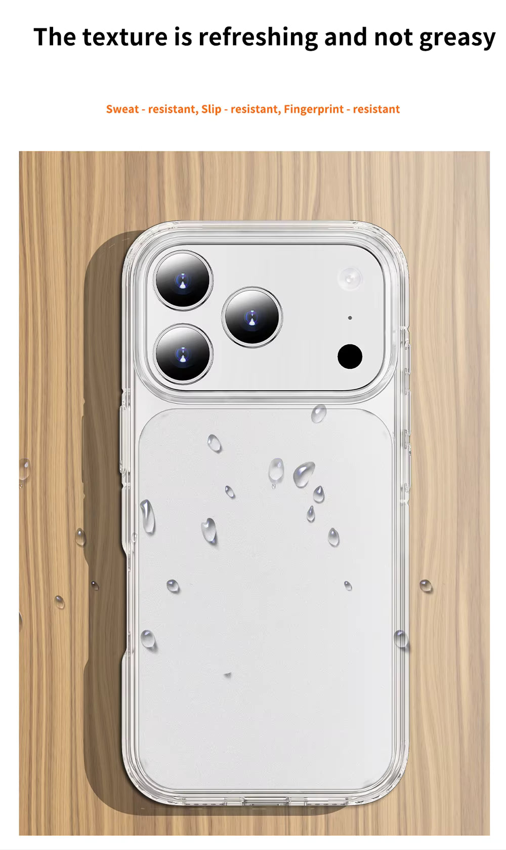 Wlons Rubber Matte Clear Case for iPhone 17 Series