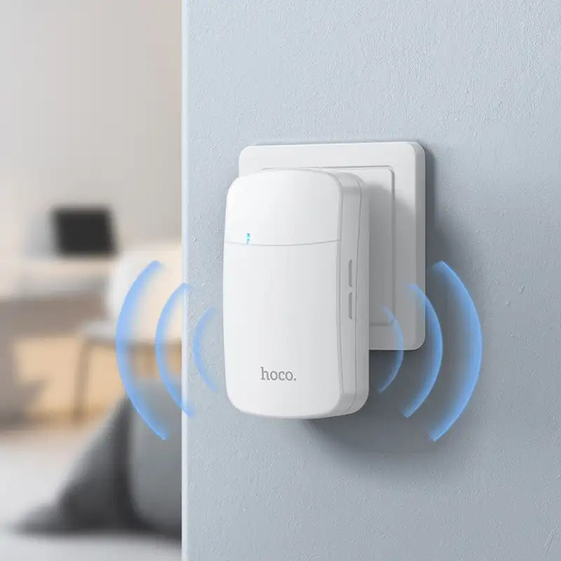 HOCO HI26 Self-Powered Wireless Doorbell – EU Plug Smart Door Chime