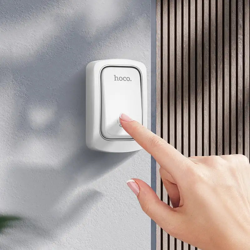 HOCO HI26 Self-Powered Wireless Doorbell – EU Plug Smart Door Chime