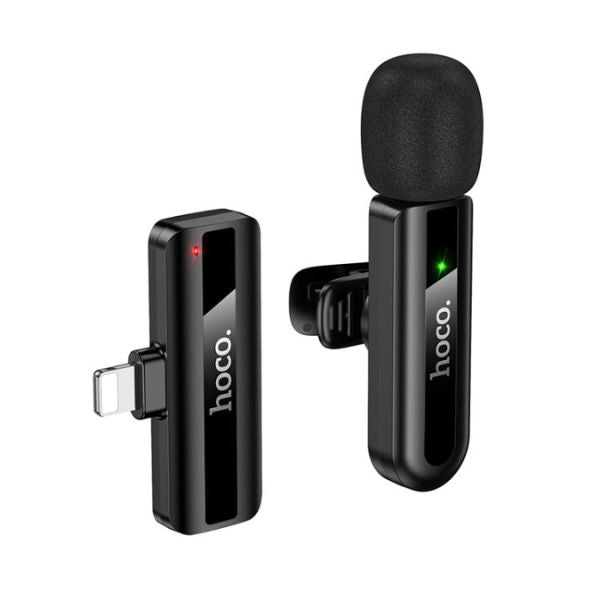 Hoco L20 Clip-On Lavalier Microphone – Crystal Clear Audio for iPhone Lightning
