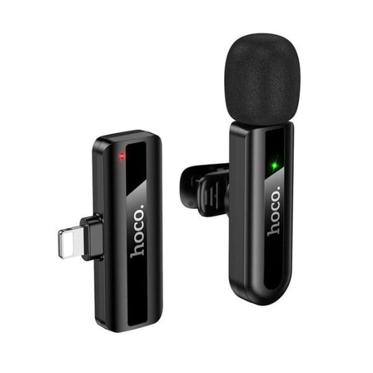Hoco L20 Clip-On Lavalier Microphone – Crystal Clear Audio for iPhone Lightning