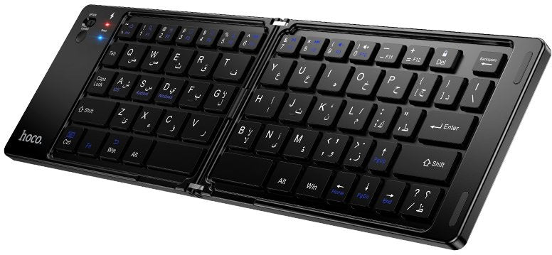 Hoco DL81 Wireless Bluetooth Folding Keyboard – Arabic Layout