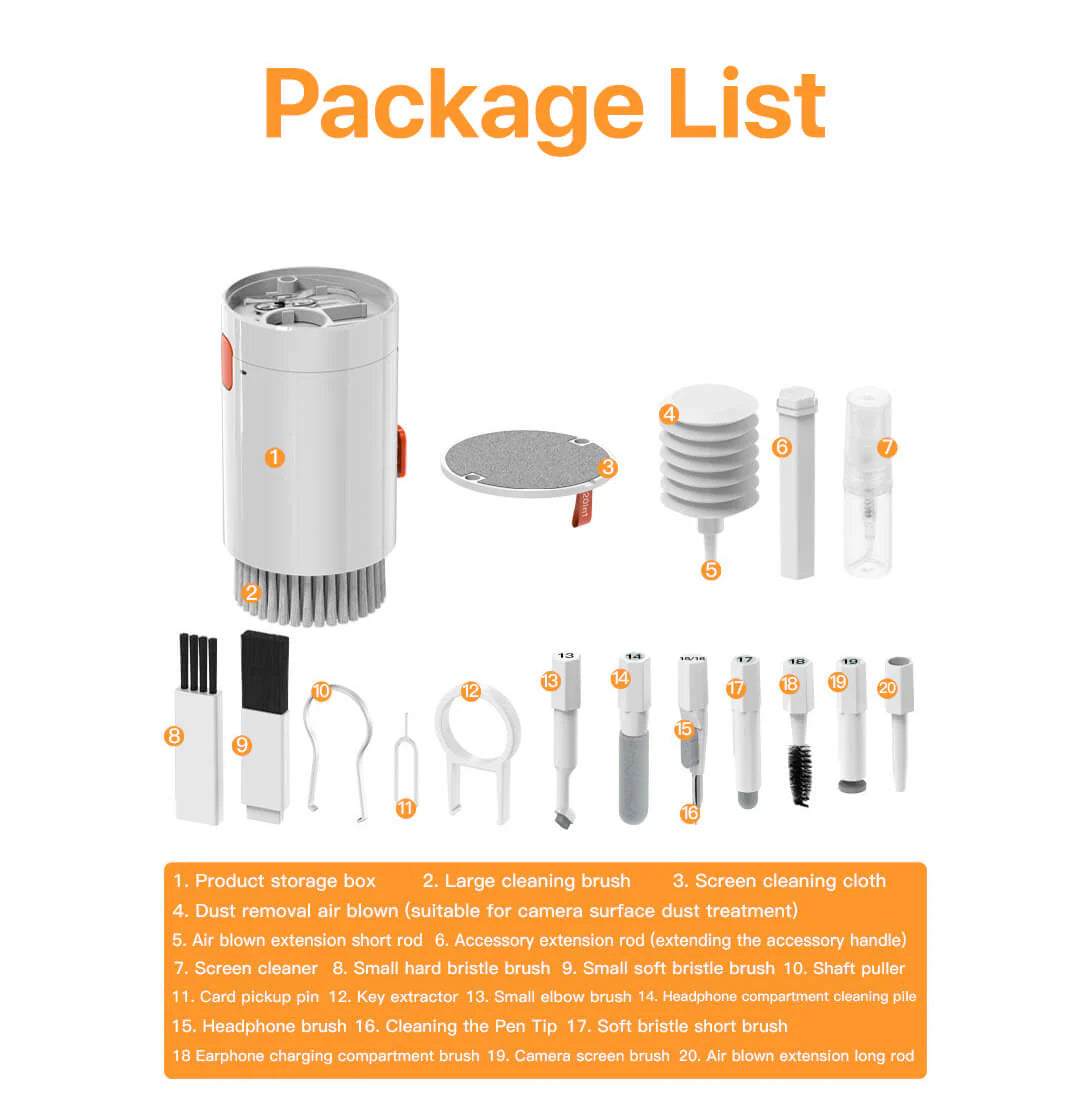 20-in-1 Multi-Function Cleaning Kit – Complete Device Care Set