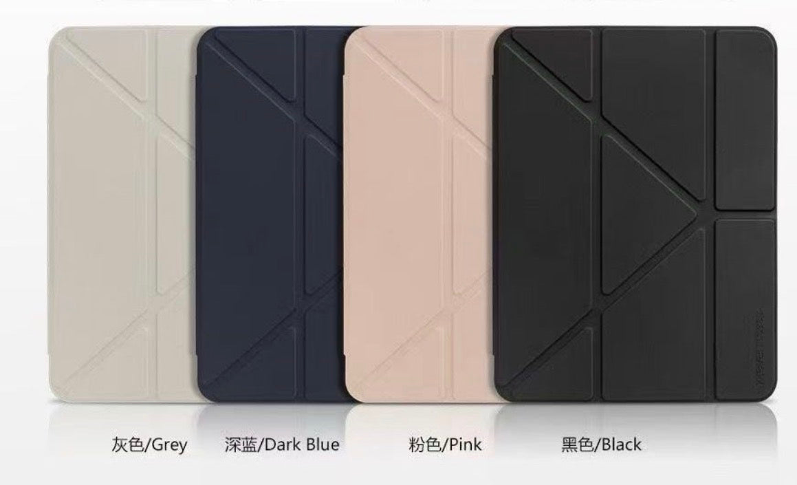 X-Level Triangle Flip Case Clear Back With Pen Holder for iPad