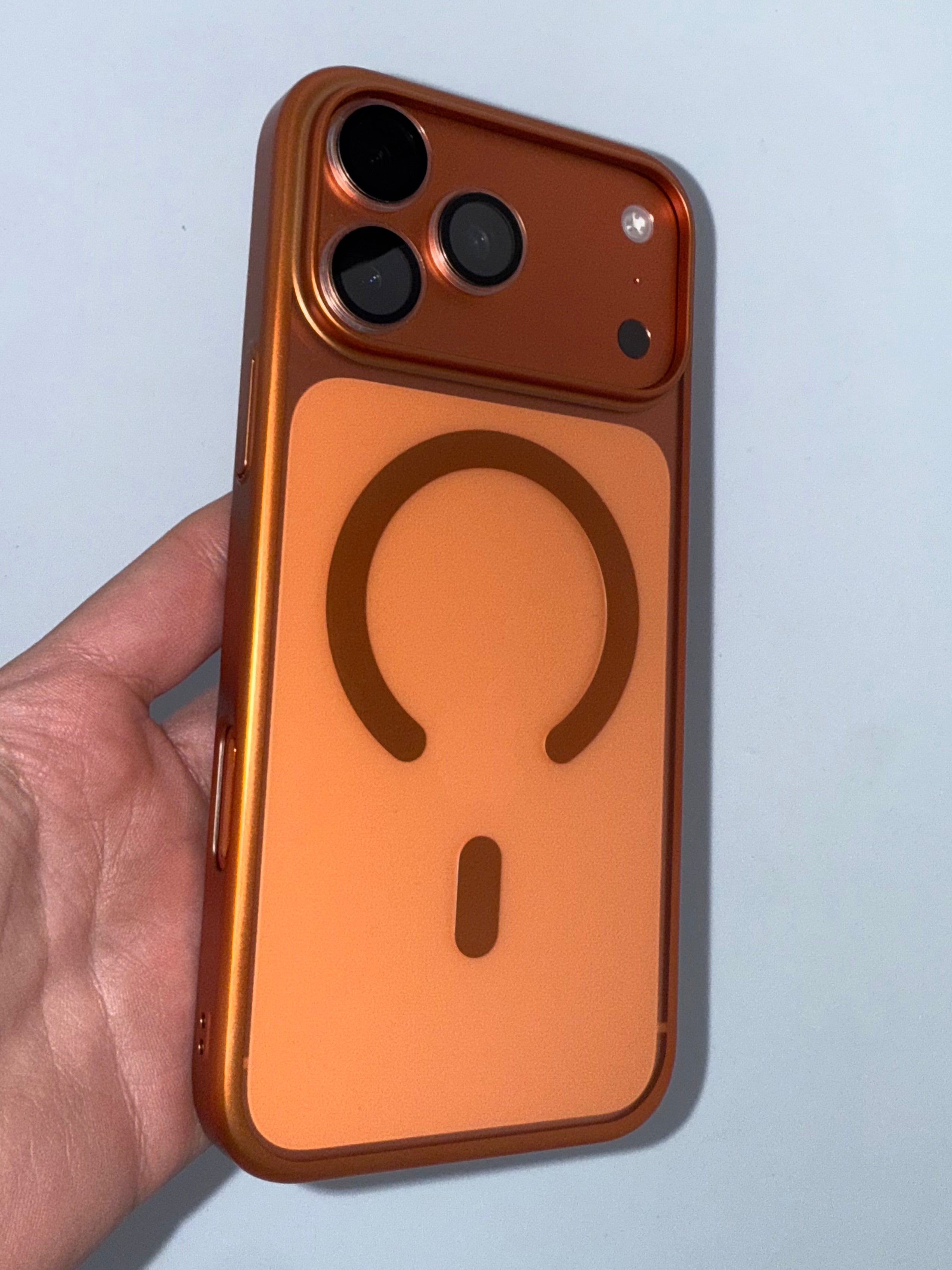 iPhone 17 frosted matte case MagSafe ring detail