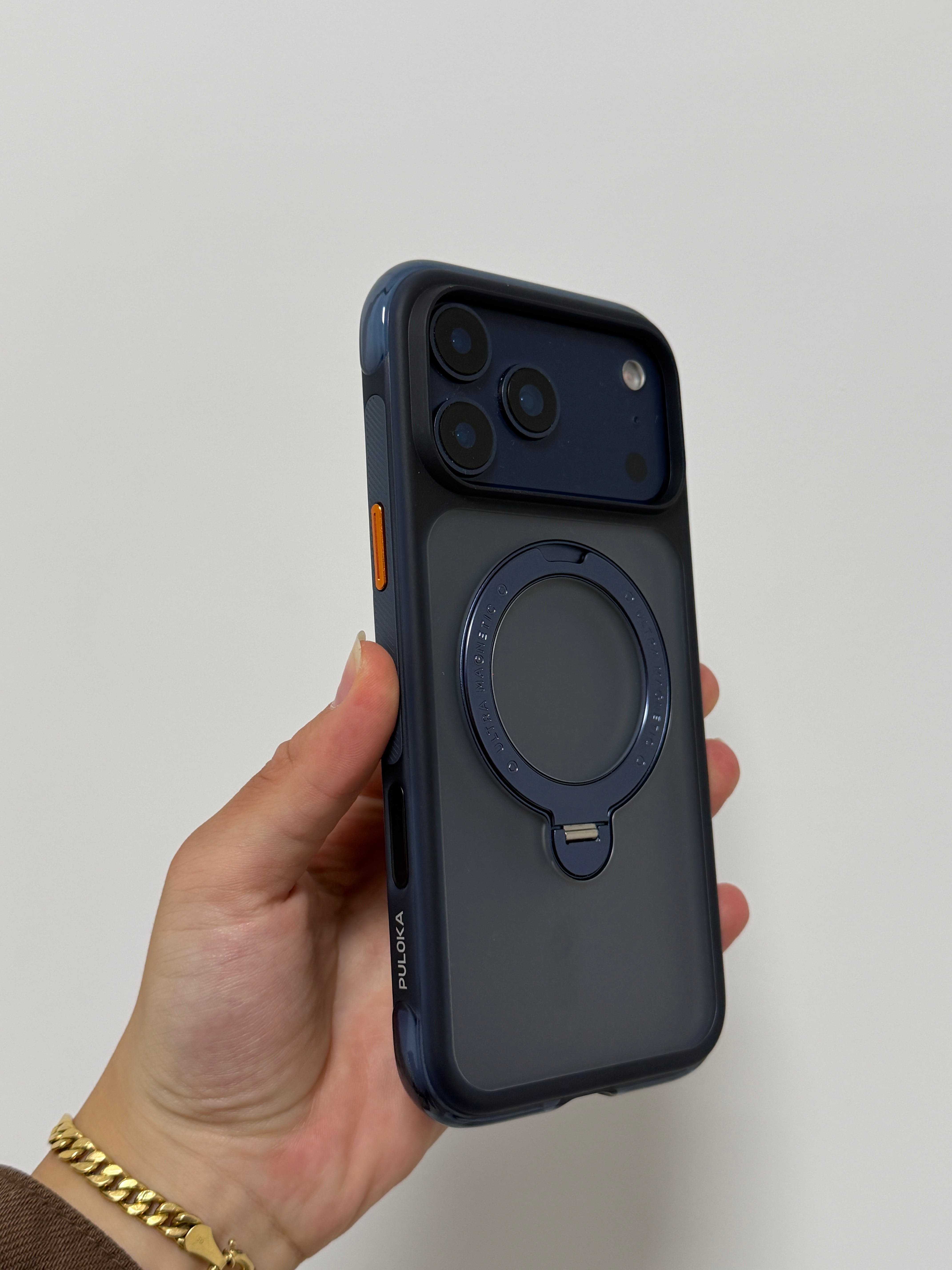 Puloka Airbag Magnetic Stand Case for iPhone 17 Pro&ProMax