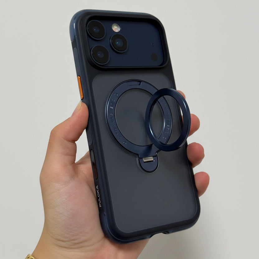 Puloka Airbag Magnetic Stand Case for iPhone 17/18 Pro Max