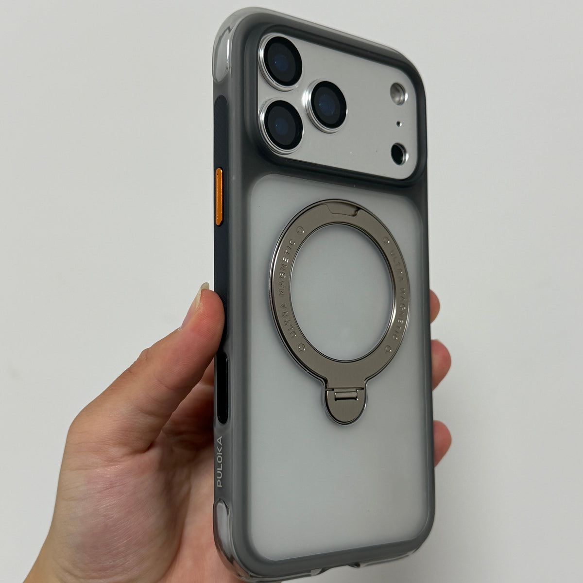 Puloka Airbag Magnetic Stand Case for iPhone 17/18 Pro Max