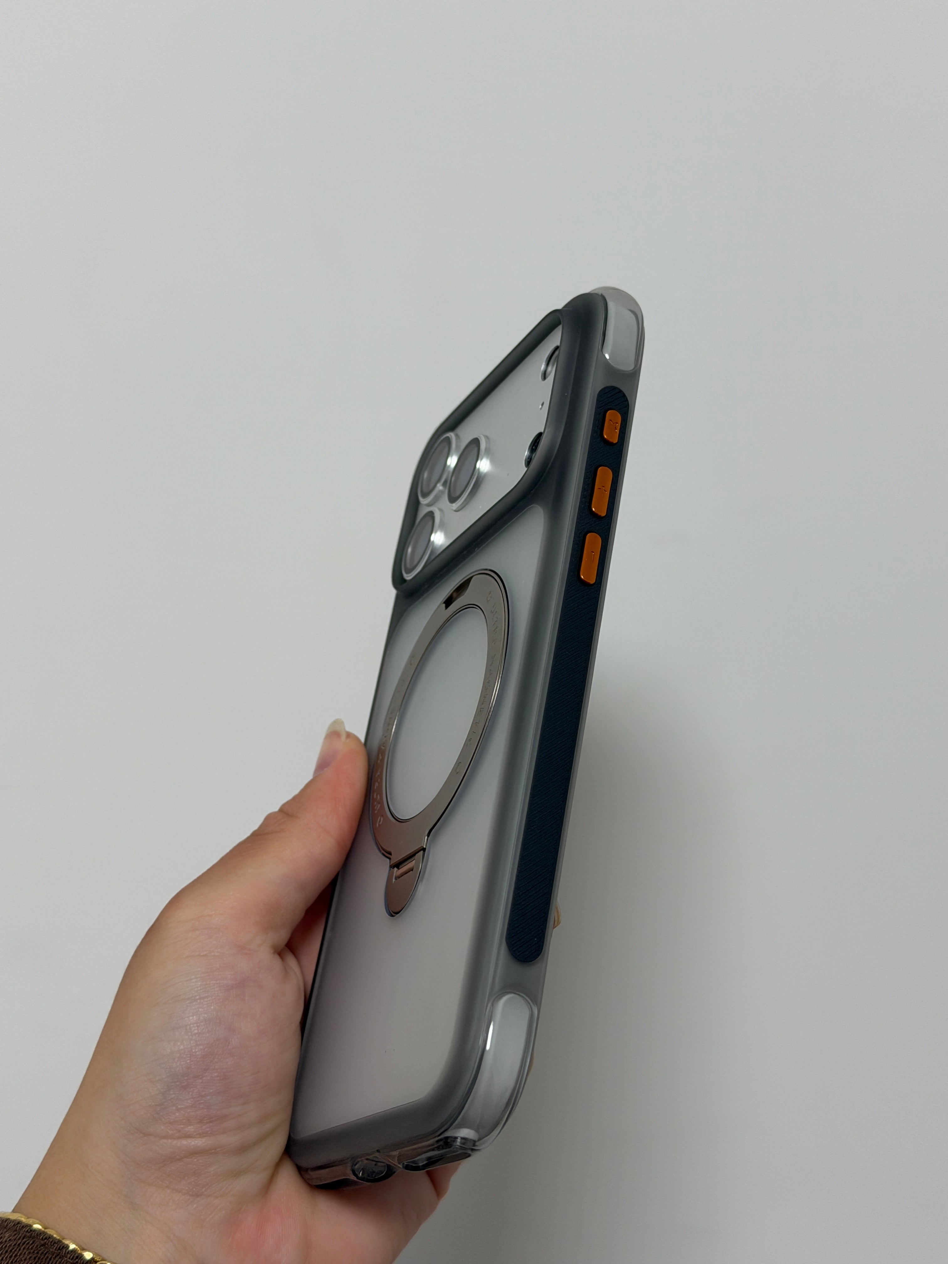 Puloka Airbag Magnetic Stand Case for iPhone 17 Pro&ProMax