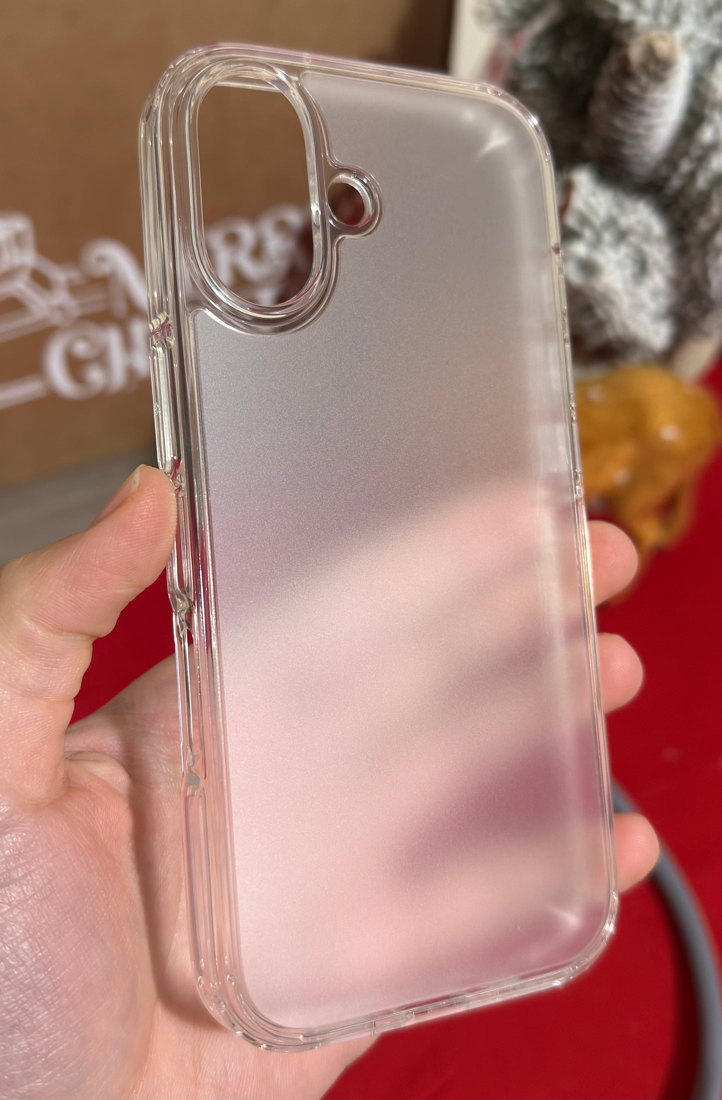 Wlons Rubber Matte Clear Case for iPhone 17 Series