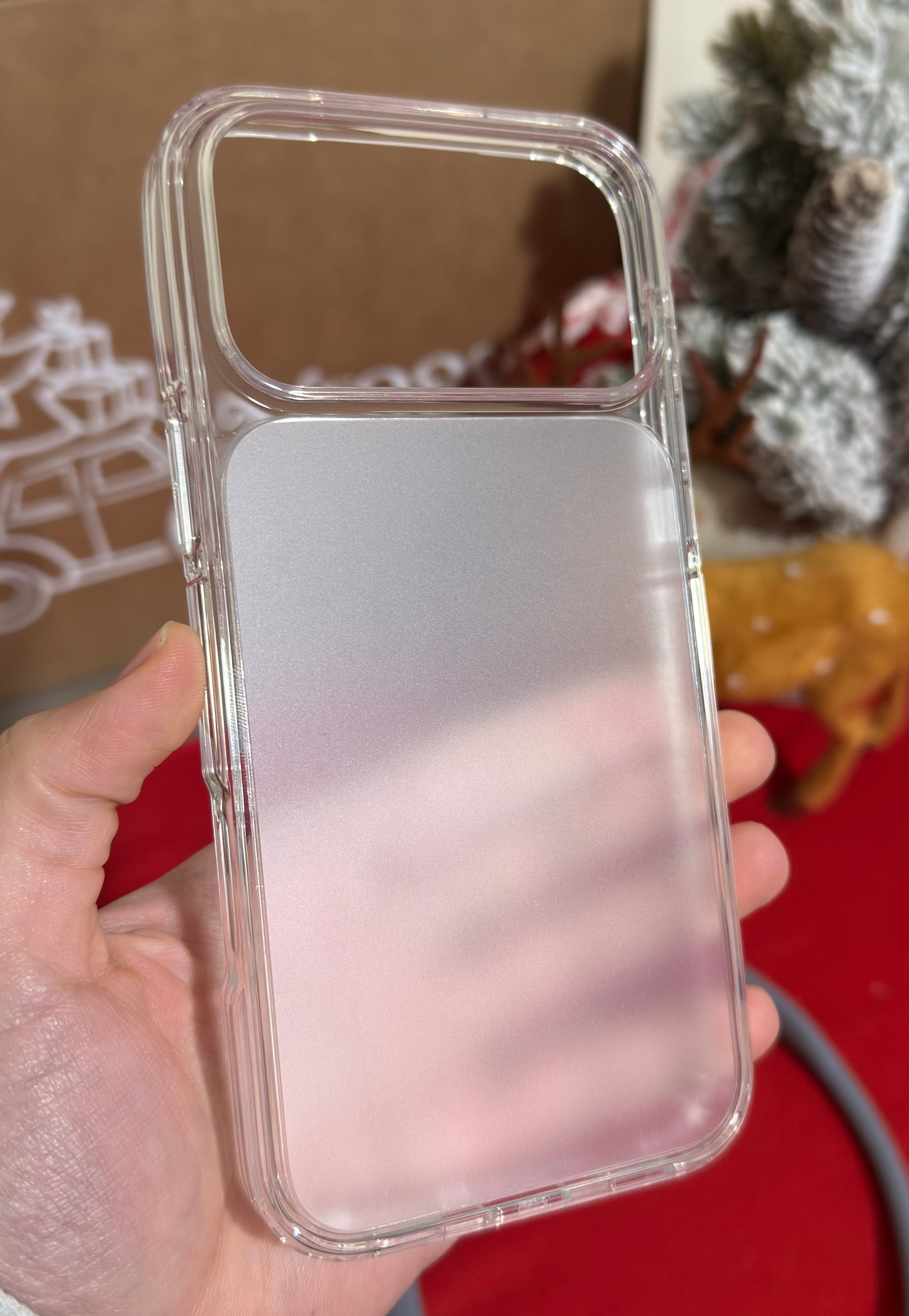 Wlons Rubber Matte Clear Case for iPhone 17 Series