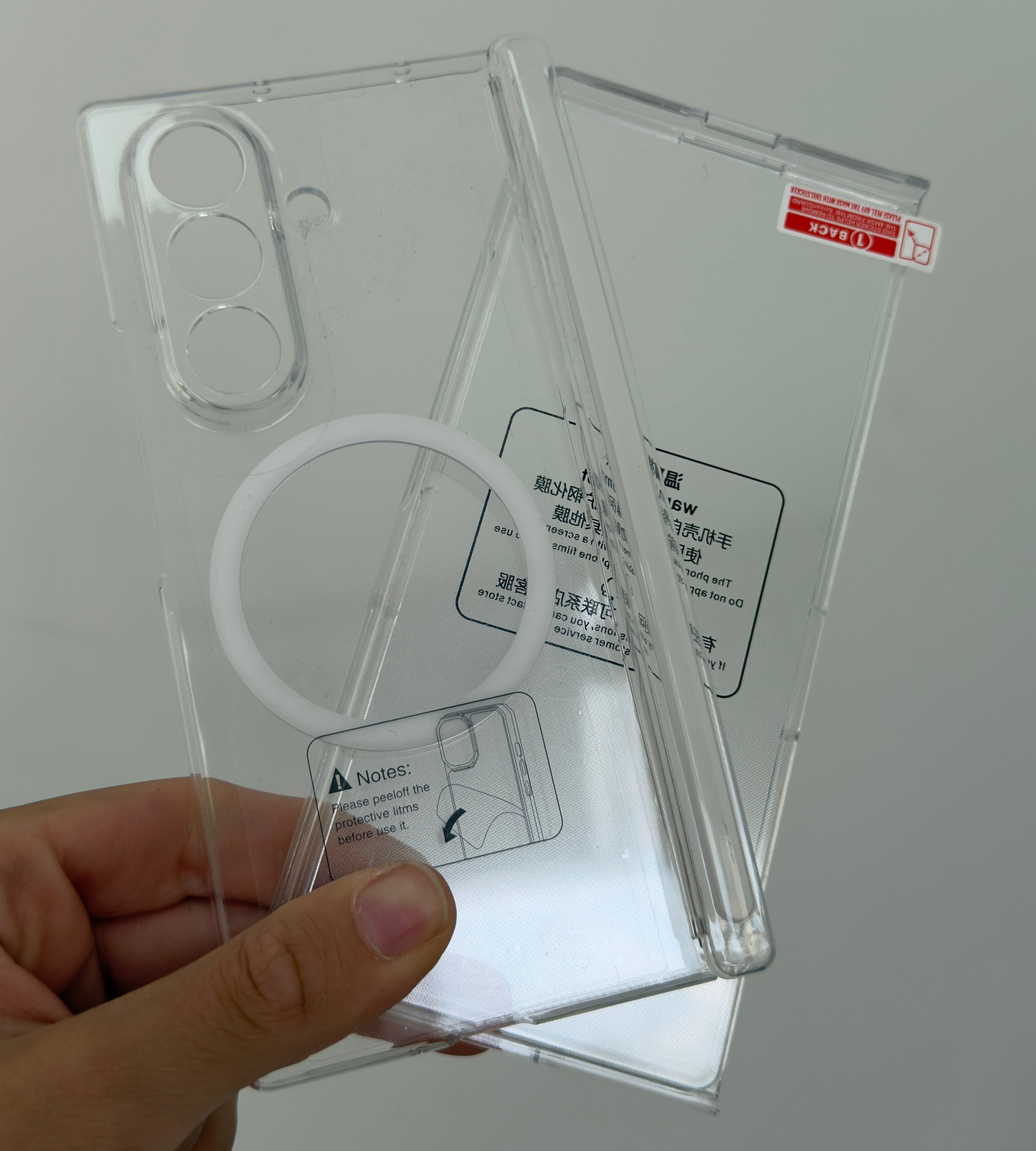 Clear MagSafe case for Samsung Galaxy Z Fold 7 – anti-yellow transparent – PhoneHub Lebanon
