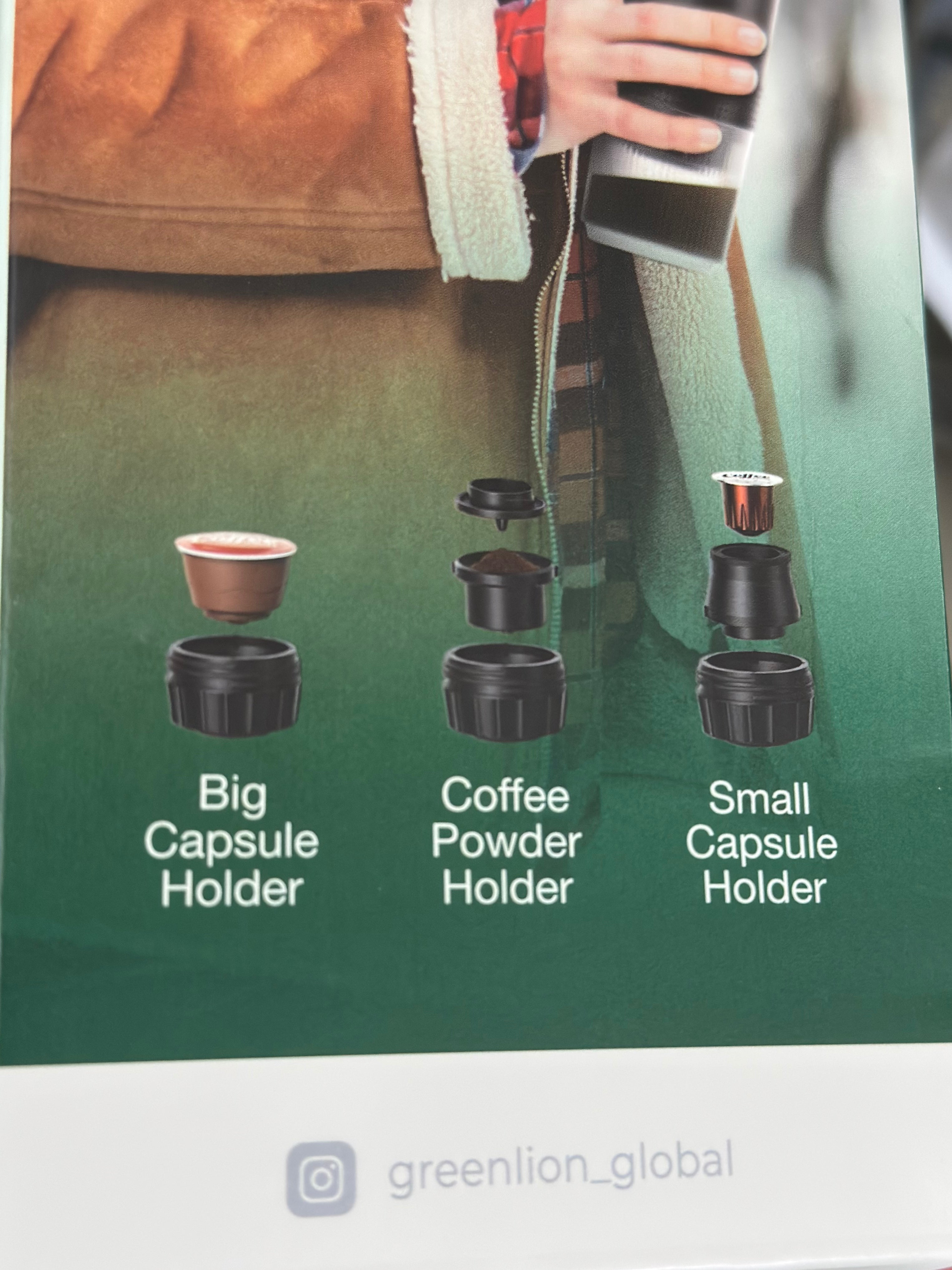 Green Lion Cafex Coffee Maker 72W – Compact Electric Coffee Machine