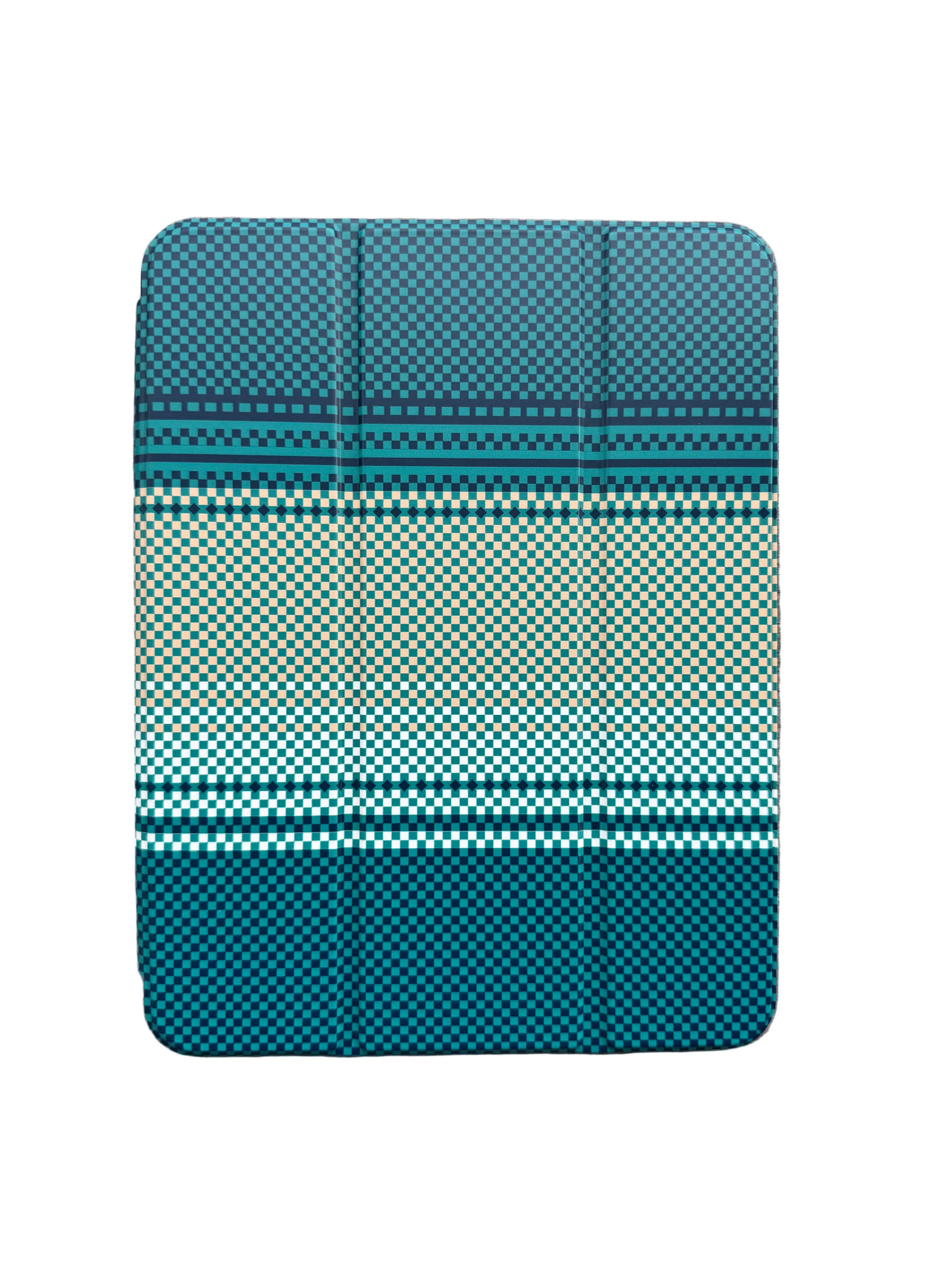 iPad flip case with Apple Pencil in built-in holder slot