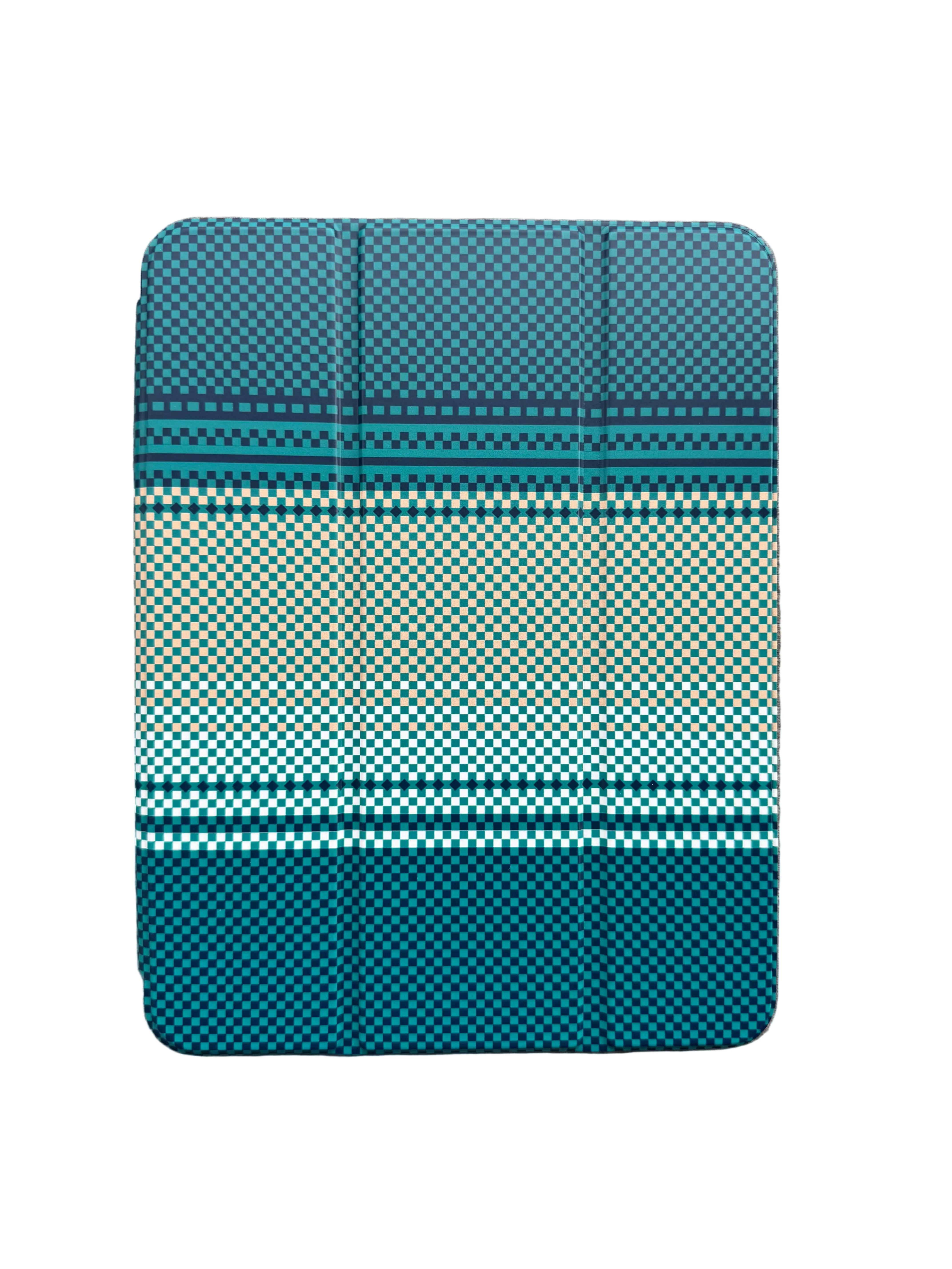iPad flip case with Apple Pencil in built-in holder slot