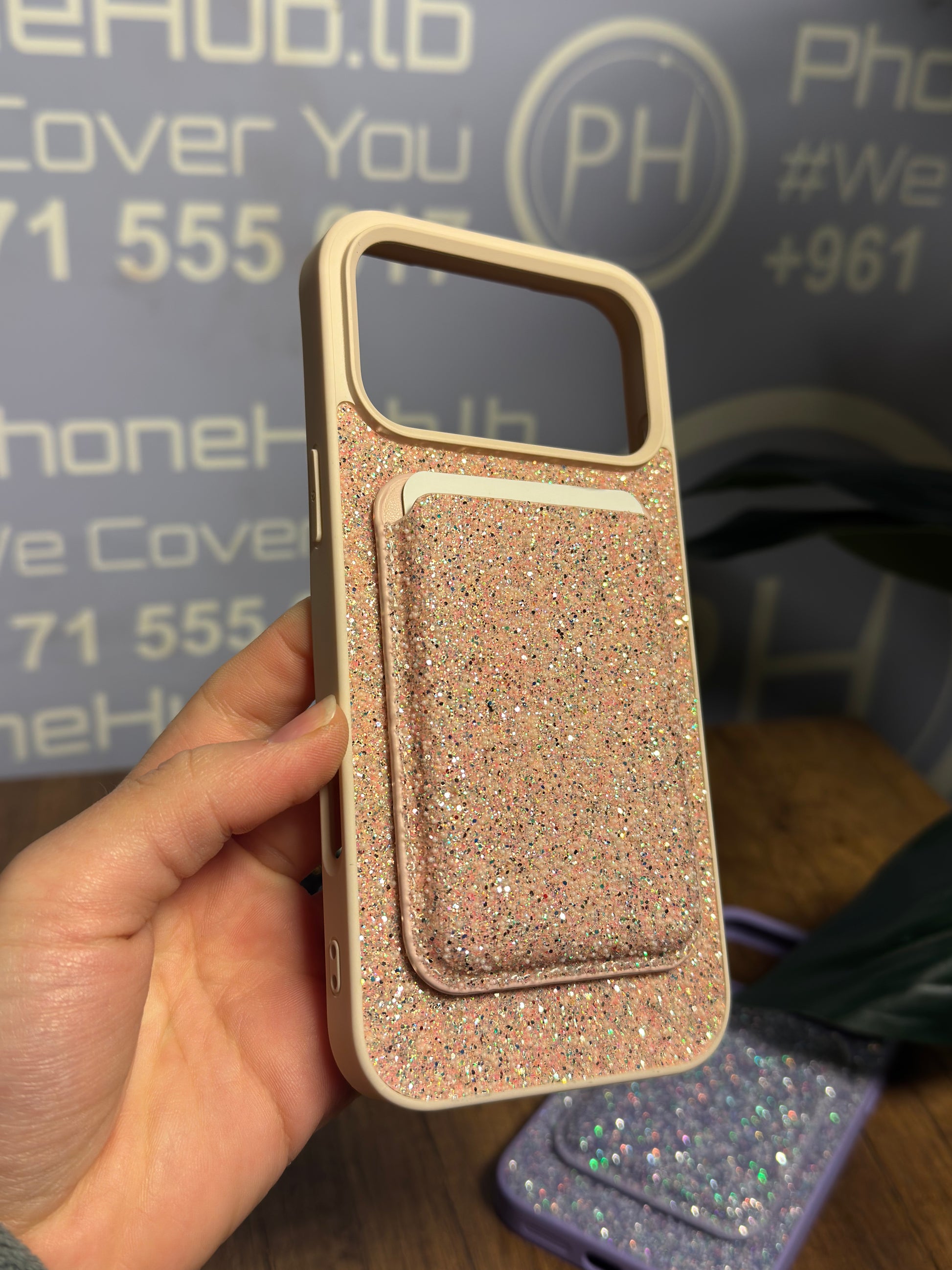 Glitter MagSafe Case – Magnetic Wallet Snap-on Demo