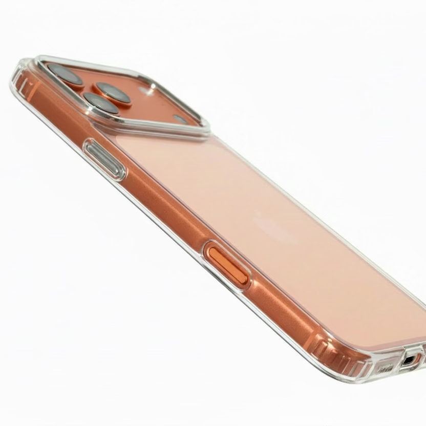 Belkin SheerForce clear case iPhone 17 front view