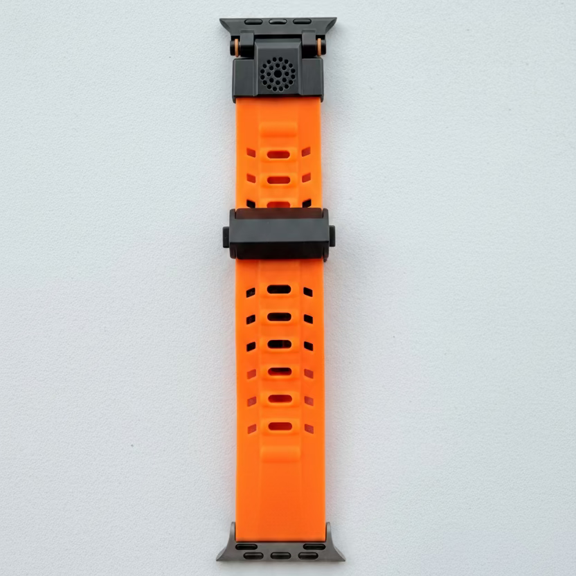 Apple Watch band with fragrance oil compartment
