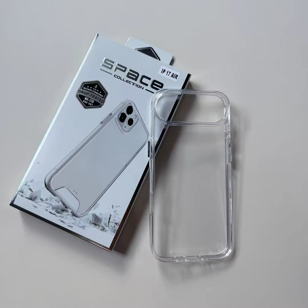 SPACE Shockproof Clear Rubber Case – Slim & Durable Protection