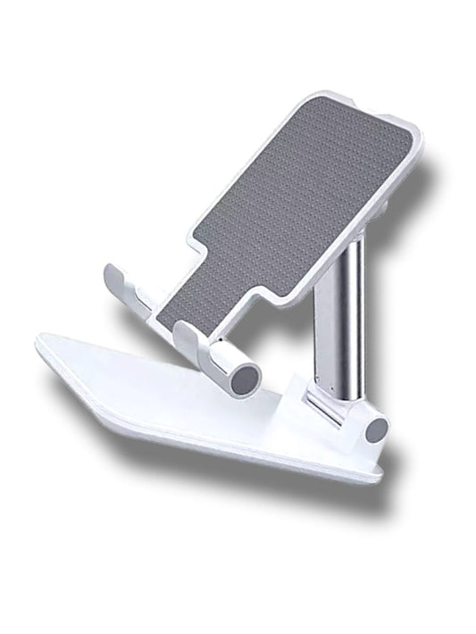 White Double Tube Folding Stand – Sturdy & Adjustable Holder