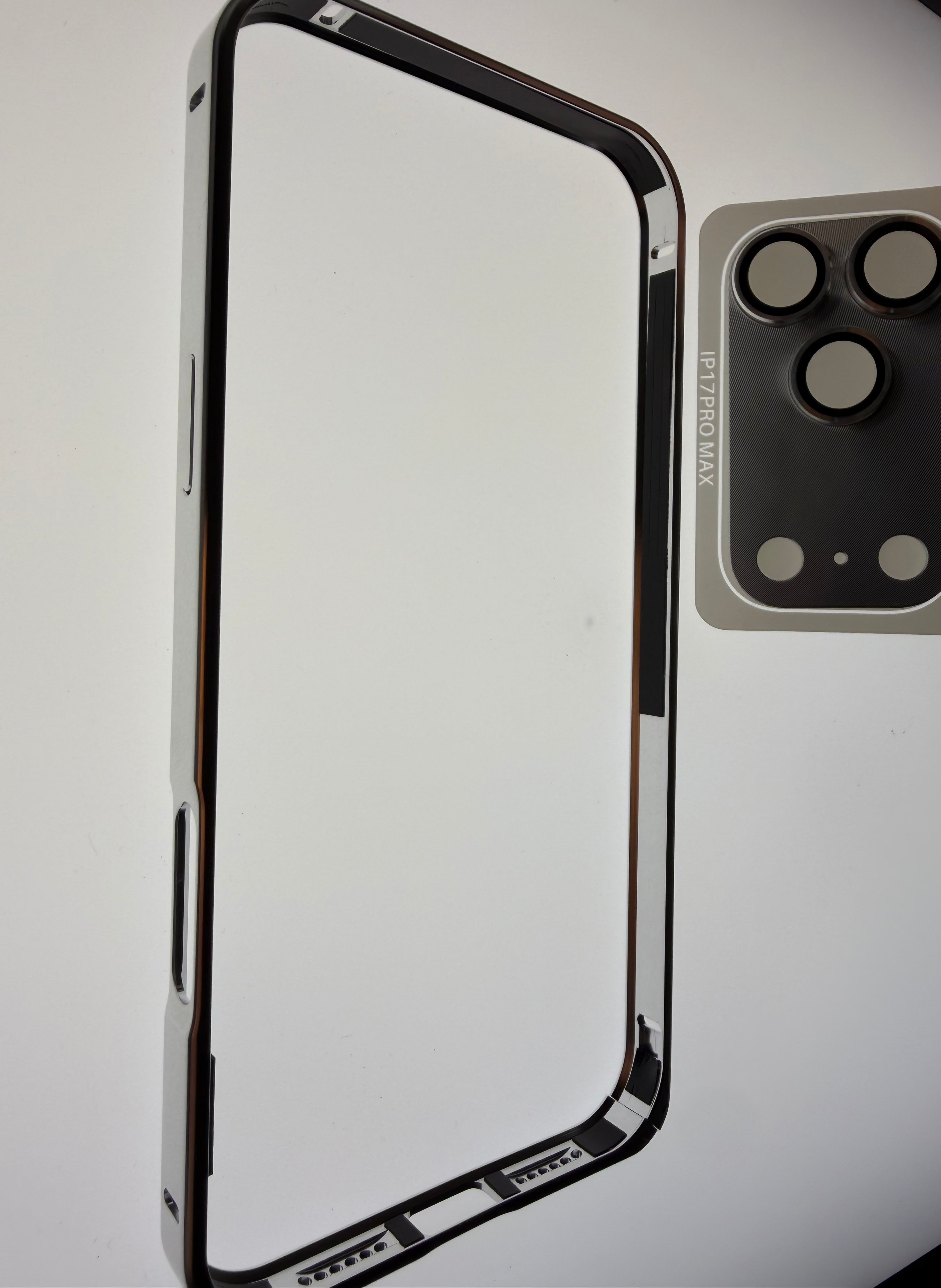 Aviation Aluminum Frame Case with Full Camera Protection – iPhone 17 Pro / Pro Max
