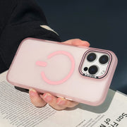 Matte power symbol iPhone case front view frosted finish