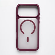 Frosted MagSafe case iPhone 17/18 Pro & Pro Max – Burgundy