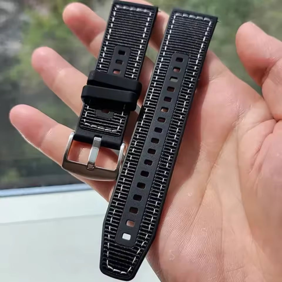 Silicone Watch Band 20 mm / 22 mm – Compatible with Samsung, Xiaomi & Huawei