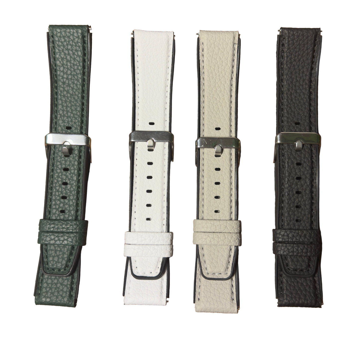 Leather Watch Band 20 mm & 22 mm – Compatible with Samsung, Xiaomi & Huawei