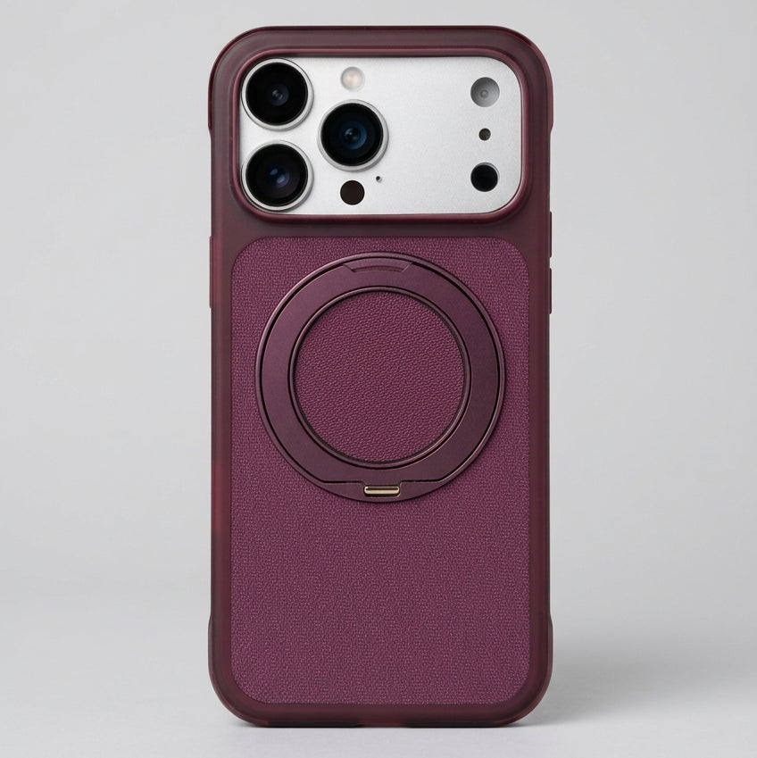 Airbag MagSafe ring stand case iPhone 17/18 Pro - burgundy