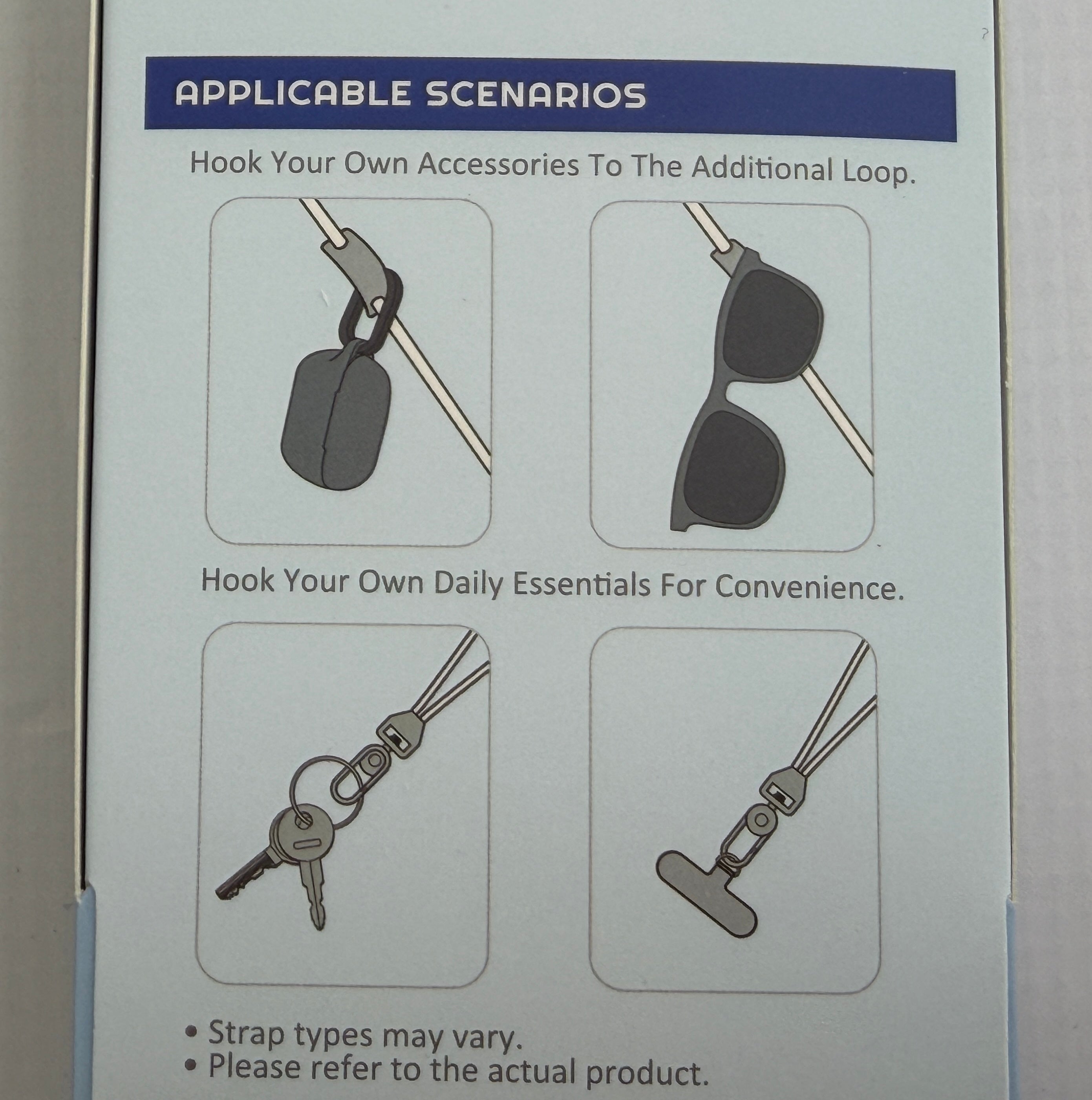 X-Level Multi Strap Phone Lanyard & Wrist Strap with Clip Attachment