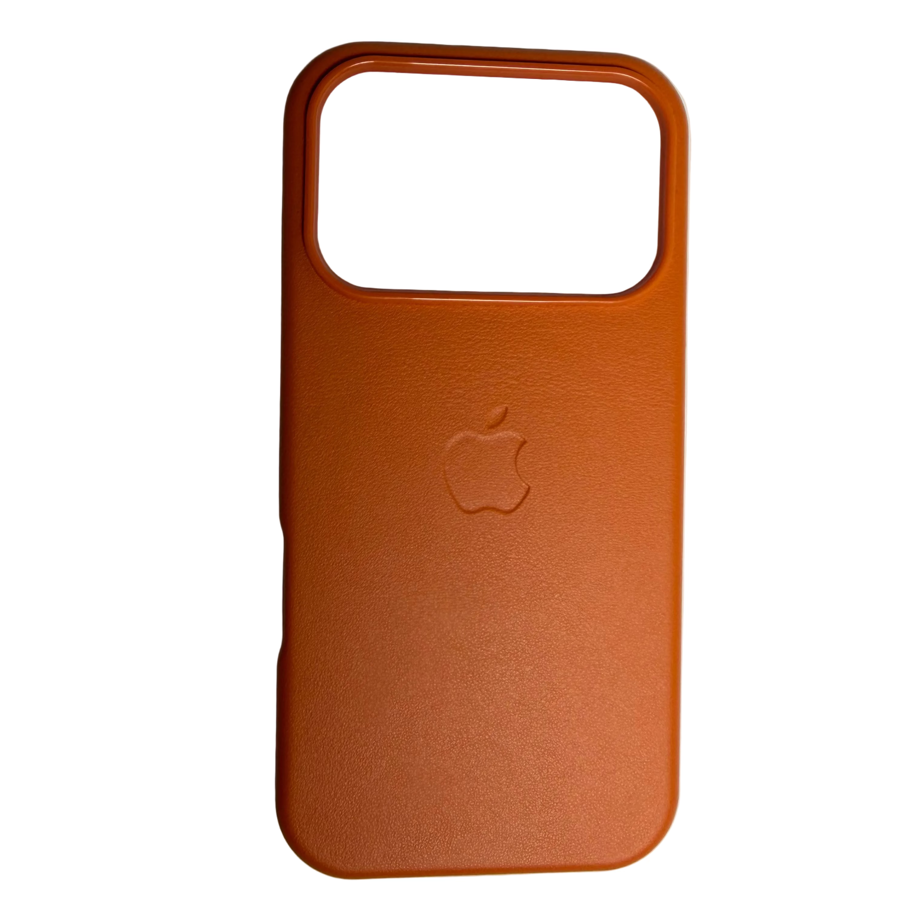 Leather MagSafe case microfiber lining interior detail