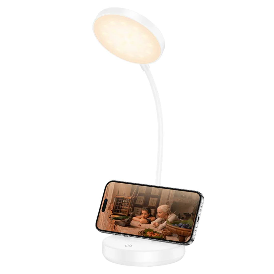 HOCO HX14 desktop lamp with built in phone holder
