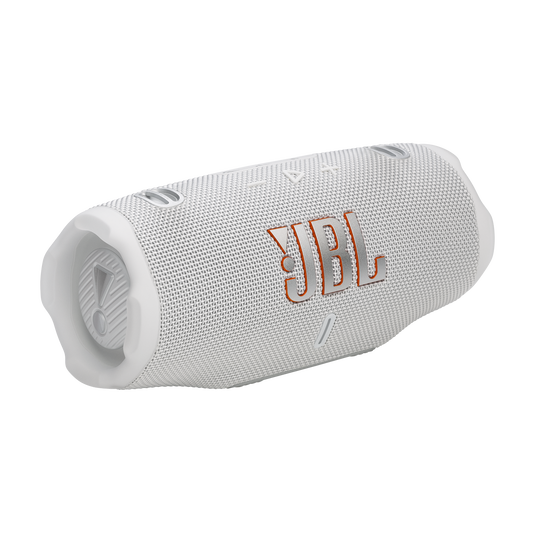 JBL Charge 6 white portable Bluetooth speaker