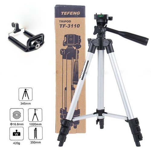 Tripod 3110 Adjustable Lightweight Camera & Smartphone Stand with Mount