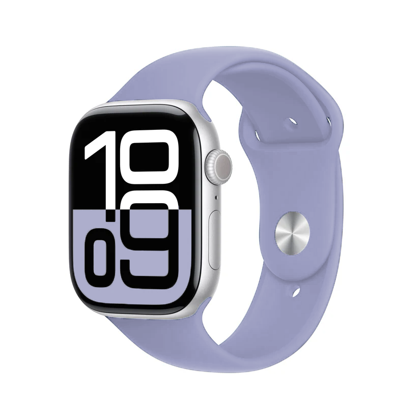 Apple Watch silicone sport band 38/40/41mm front view colors