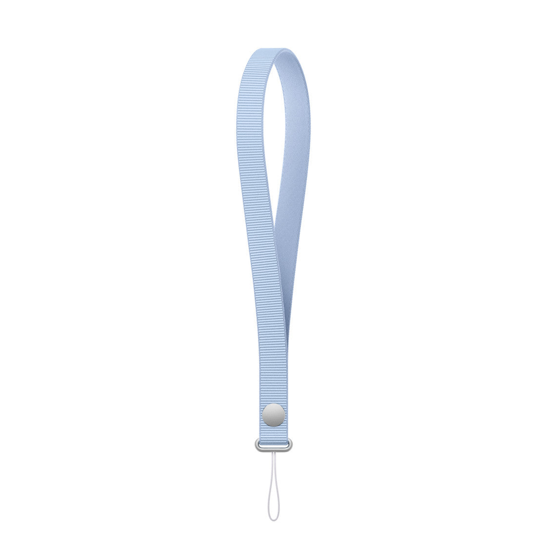 Baby blue woven magnetic wrist strap lanyard for iPhone and AirPods Pro cases