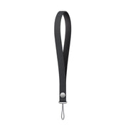 Black woven magnetic wrist strap for iPhone case and AirPods Pro, full length with metal connector